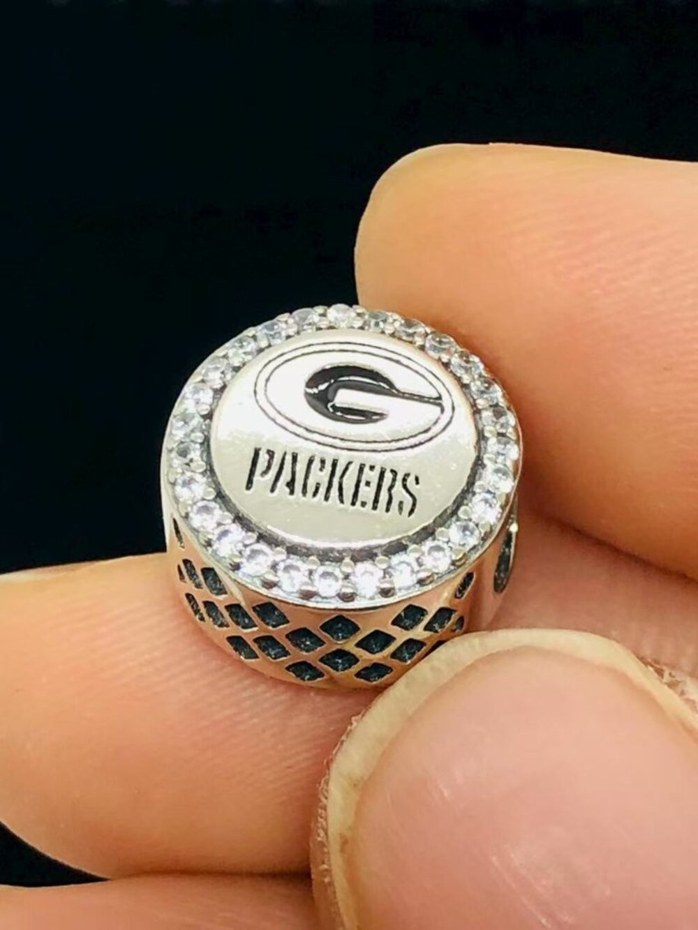 ✨🔥Pandora Green Bay Packers Football bead Charm